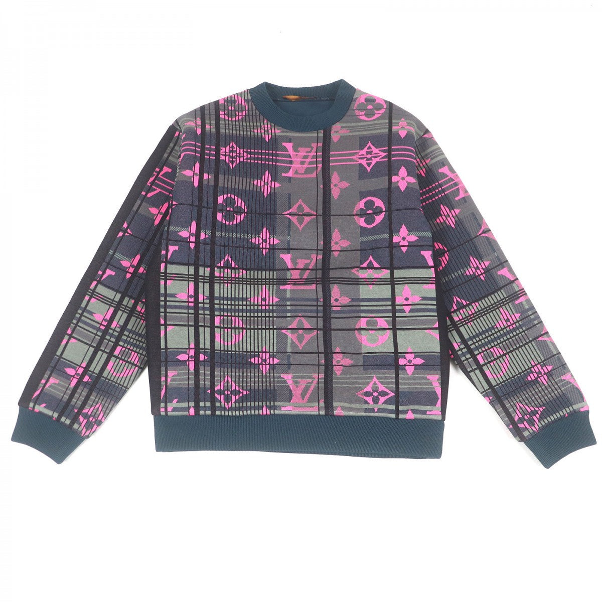 LOUIS VUITTON sweat HKY75 cotton Green type S
