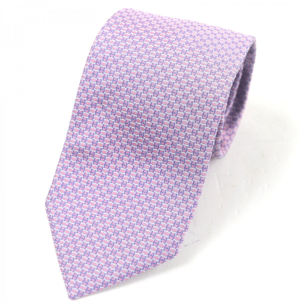 HERMES tie 659128T Main: 100% silk pink mens