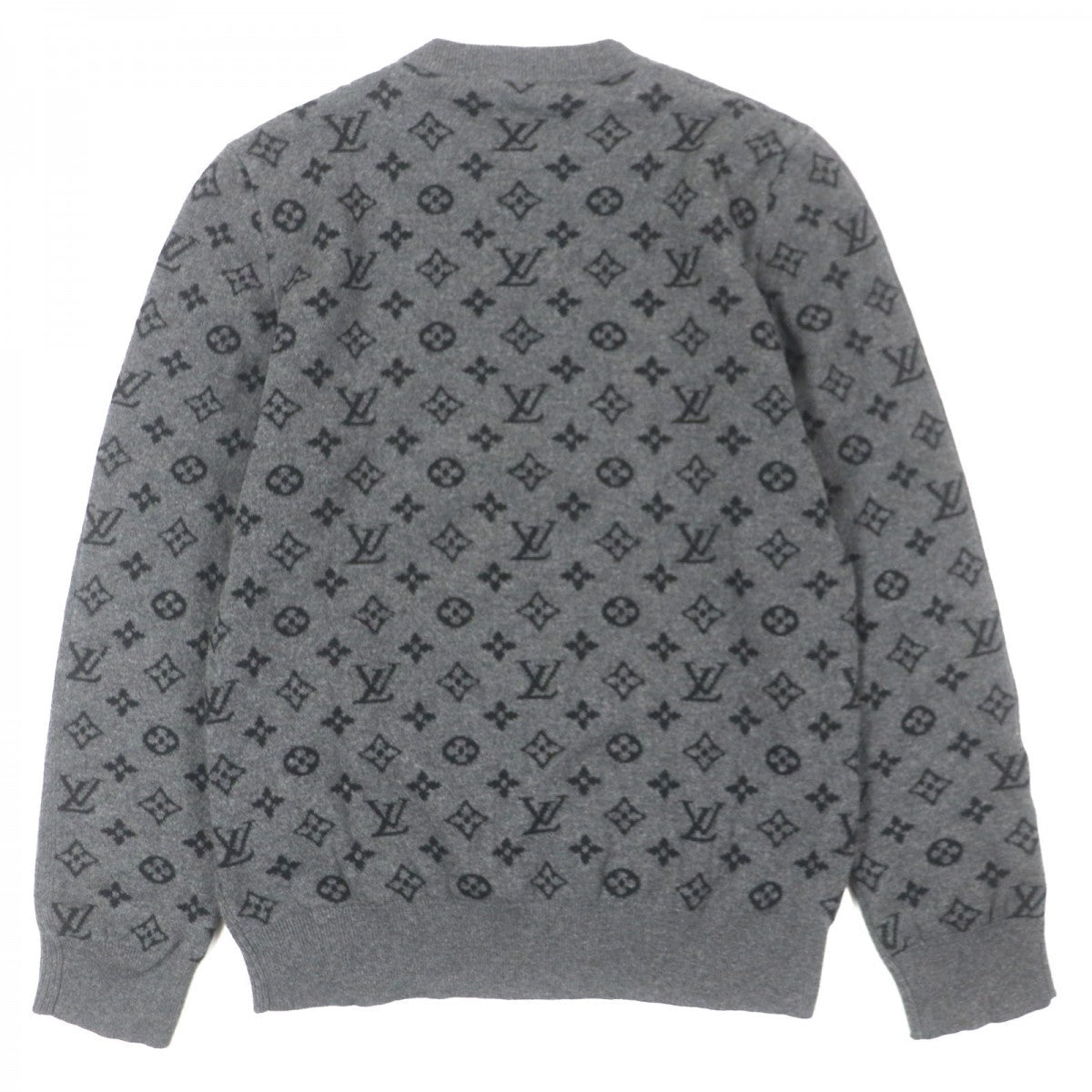 LOUIS VUITTON sweater HGN41WIXW Outer material: 99% cashmere, Outer material: 1% wool gray mens M