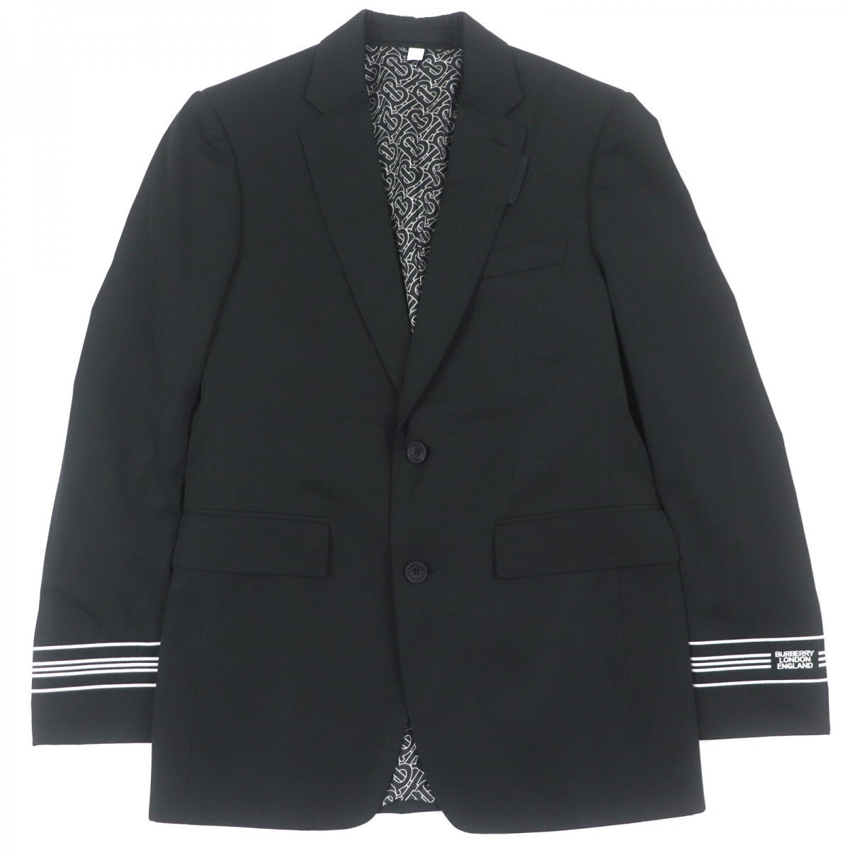 BURBERRY tailored jacket 8028424 polyester black 46