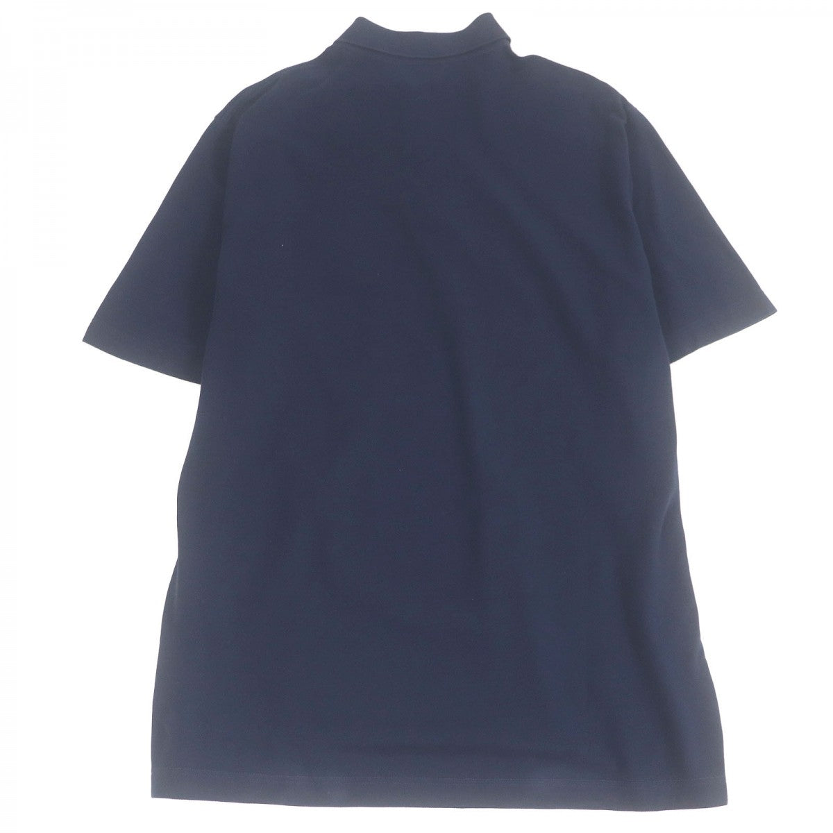HERMES Short sleeve polo shirt cotton Navy XXL