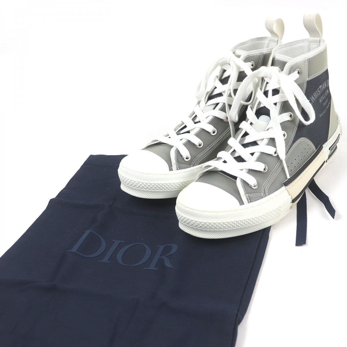 Dior HOMME High cut sneakers Part: Rubber Gray type B23 mens 39