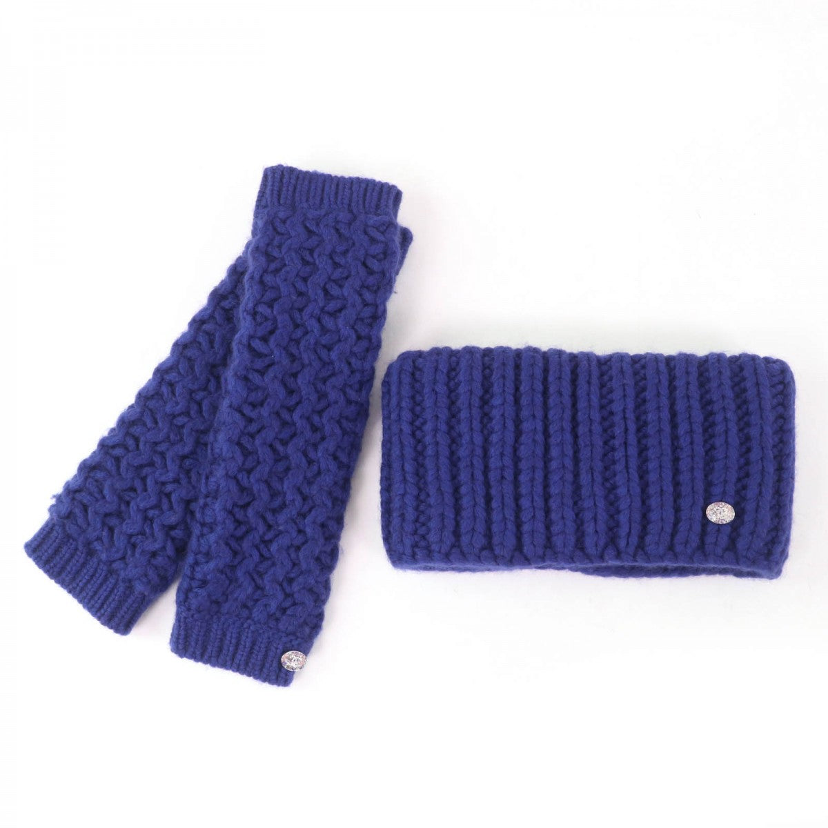 CHANEL Snood P72987K10476 Main: 90% wool, Main: 10% polyamide blue Women S