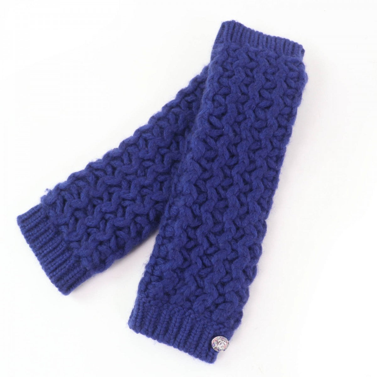 CHANEL Snood P72987K10476 Main: 90% wool, Main: 10% polyamide blue Women S