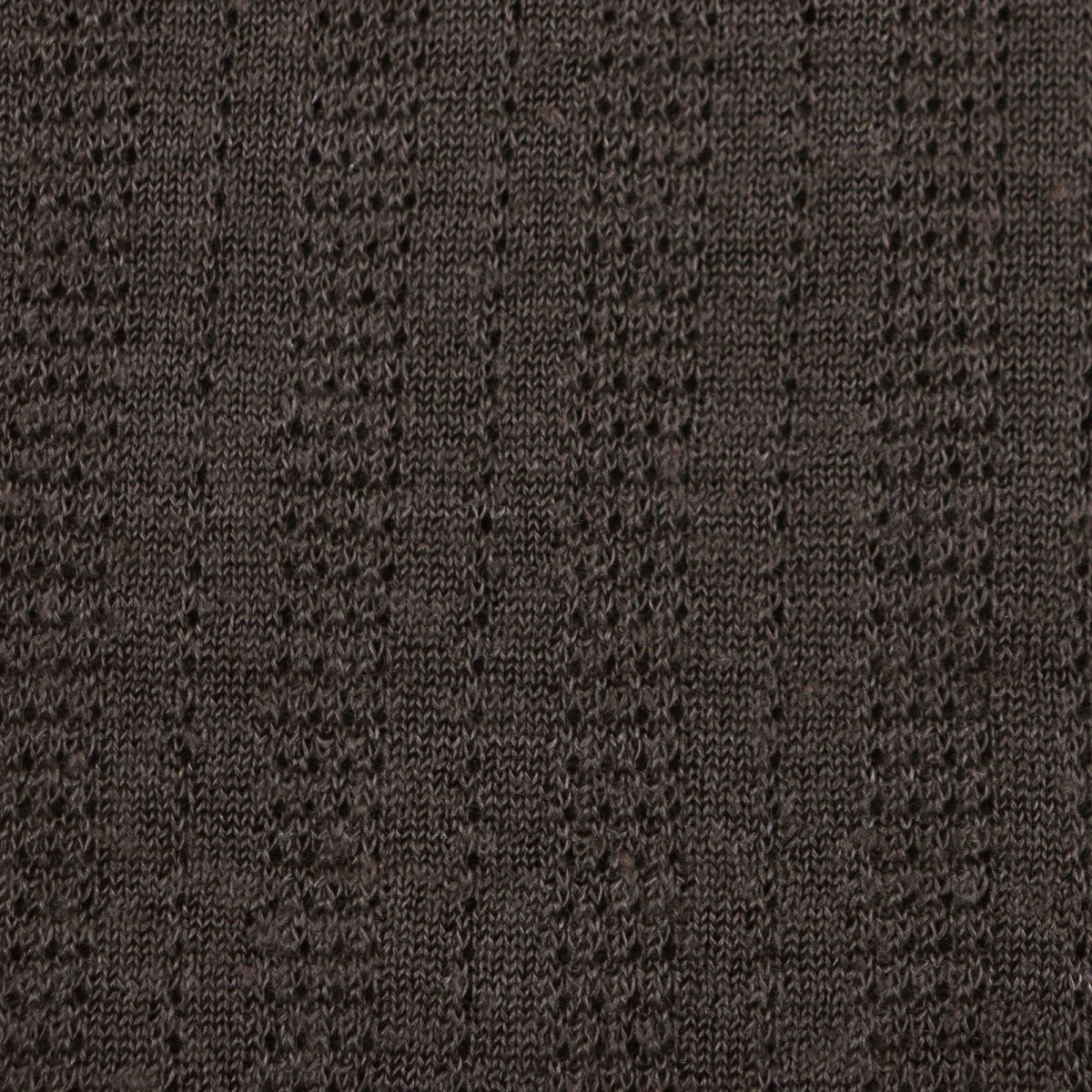 HERMES Cut Main: 60% linen, Main: 40% silk Dark brown mens S
