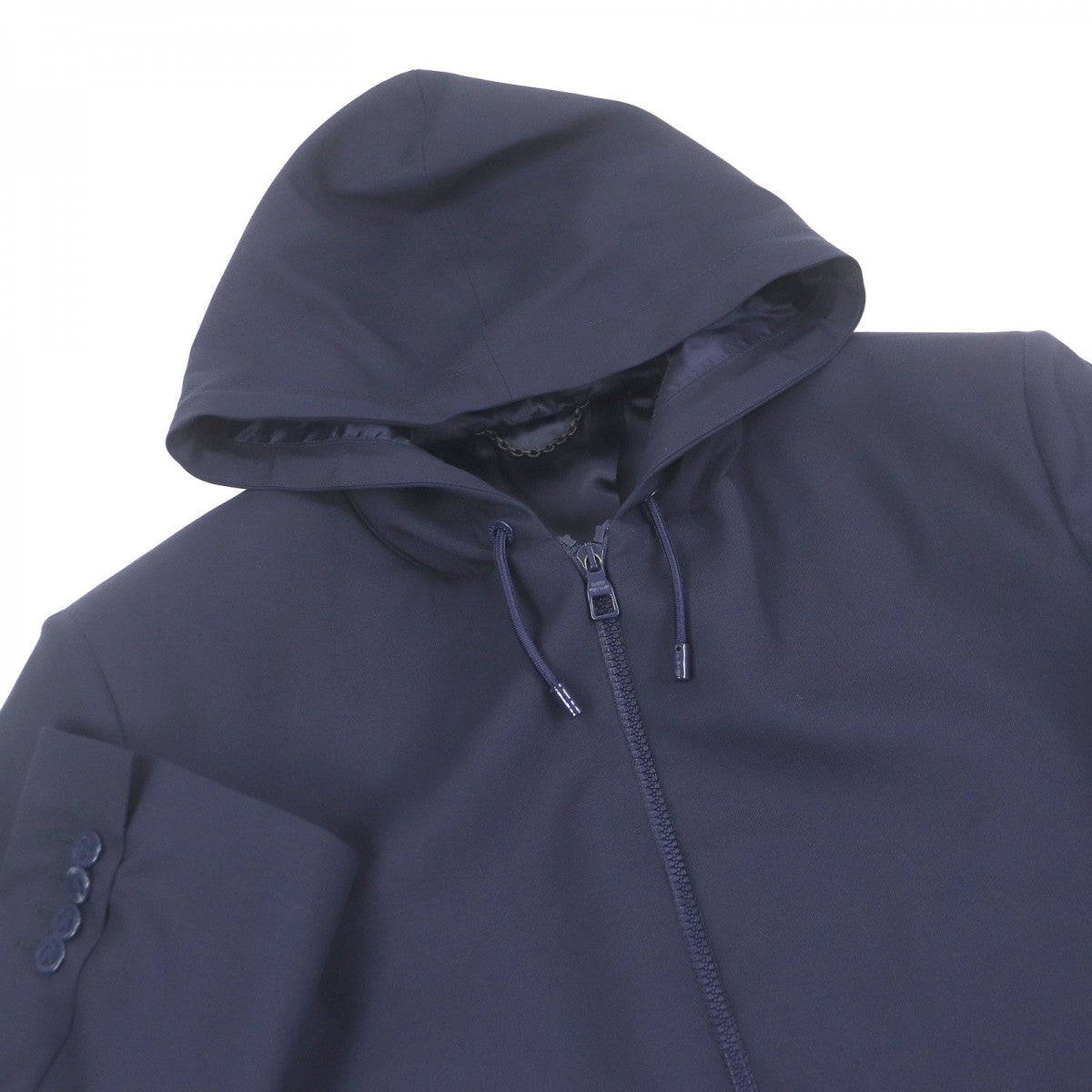 LOUIS VUITTON Hoodie Outer: 100% wool, Lining: 79% cupra, Lining: 21% cotton, Part: 100% polyester Navy mens 46