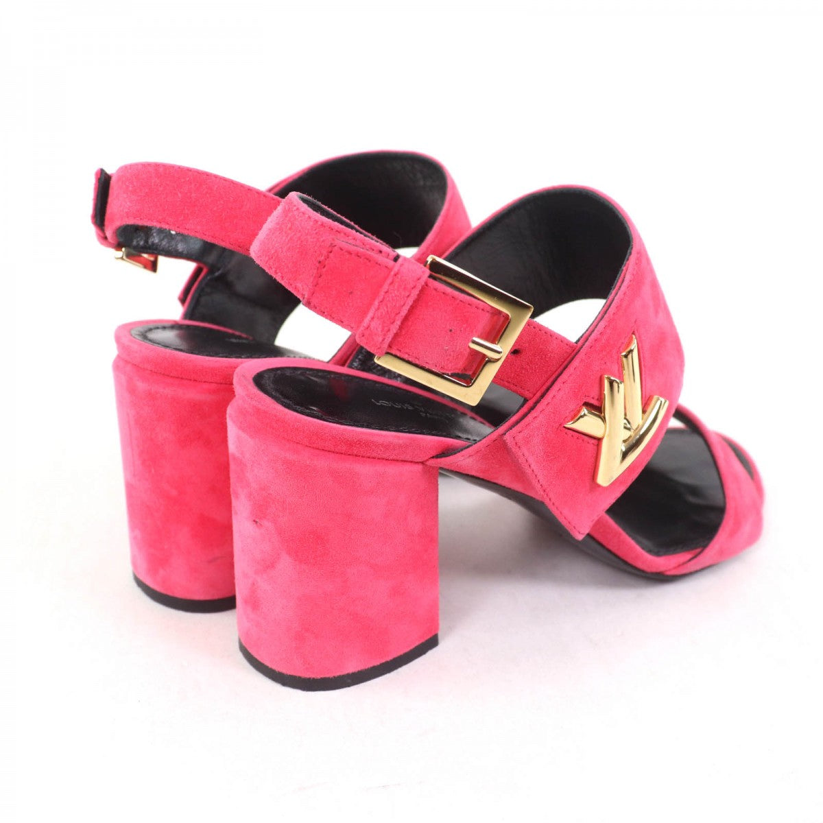 LOUIS VUITTON Sandals Main: Suede leather pink Women 36