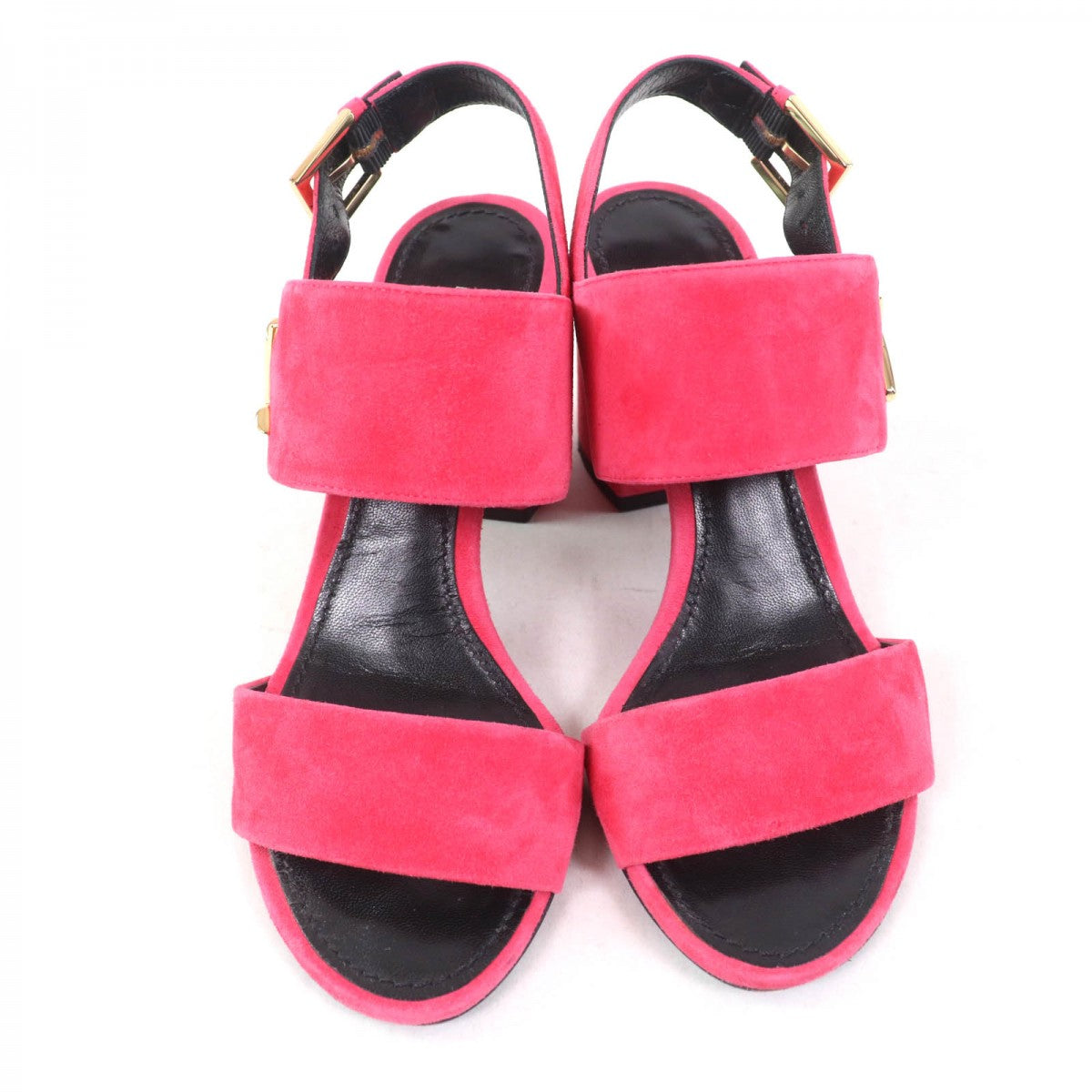LOUIS VUITTON Sandals Main: Suede leather pink Women 36