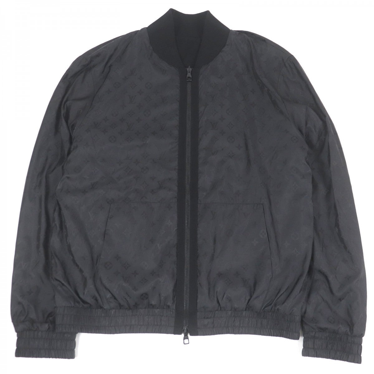 LOUIS VUITTON Bomber jacket Outer: 100% cotton, Lining: 100% polyamide (nylon) black mens XL