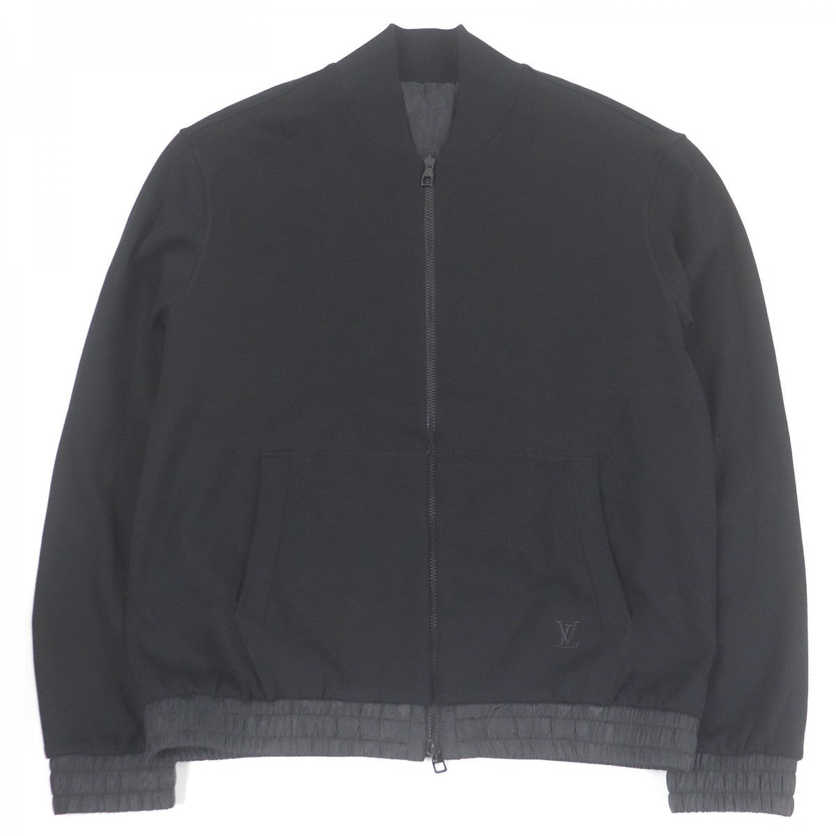 LOUIS VUITTON Bomber jacket Outer: 100% cotton, Lining: 100% polyamide (nylon) black mens XL