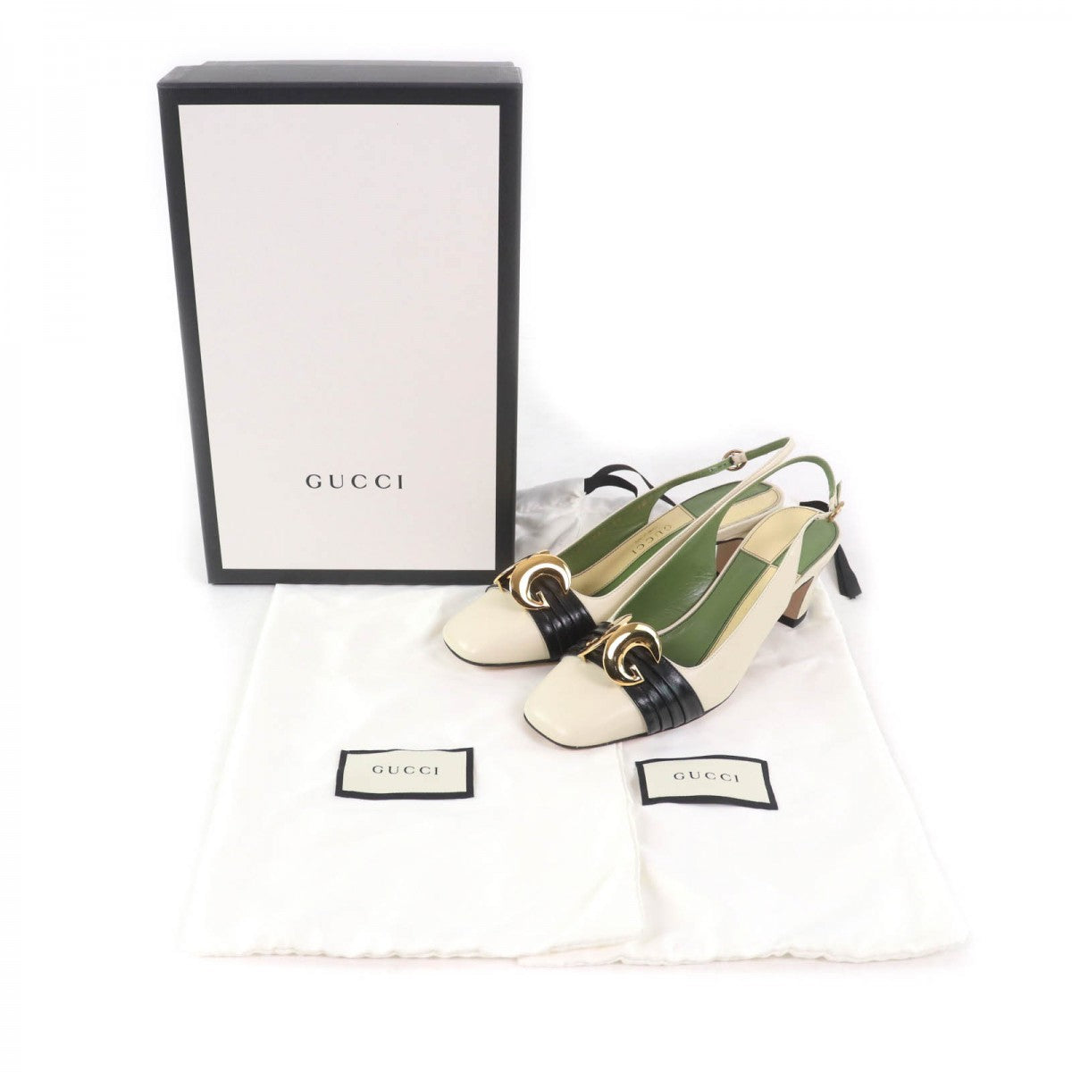 GUCCI pumps 572232 Main: Leather Ivory Women 37