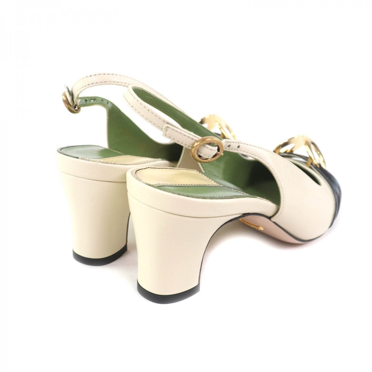 GUCCI pumps 572232 Main: Leather Ivory Women 37