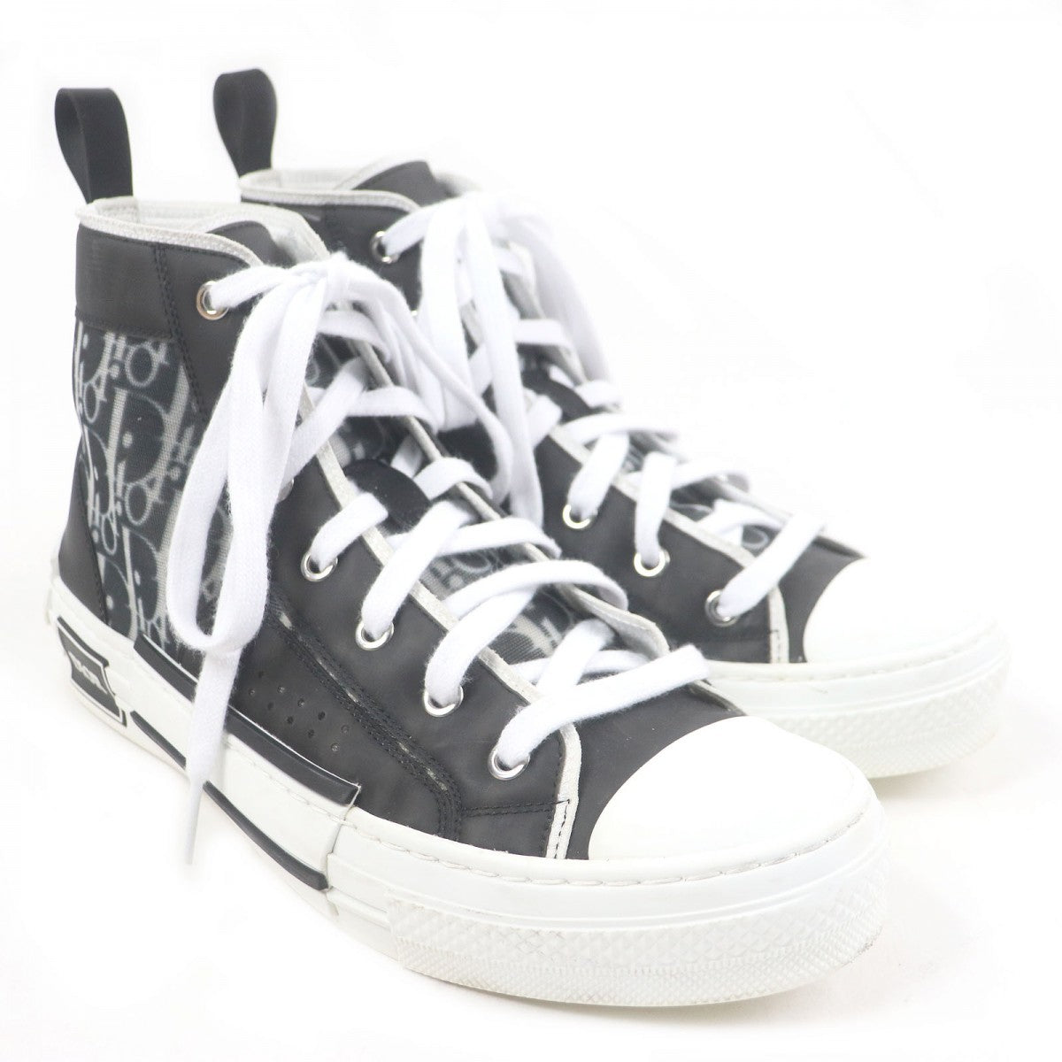 Dior HOMME High cut sneakers Part: Rubber Black White B23 mens 41
