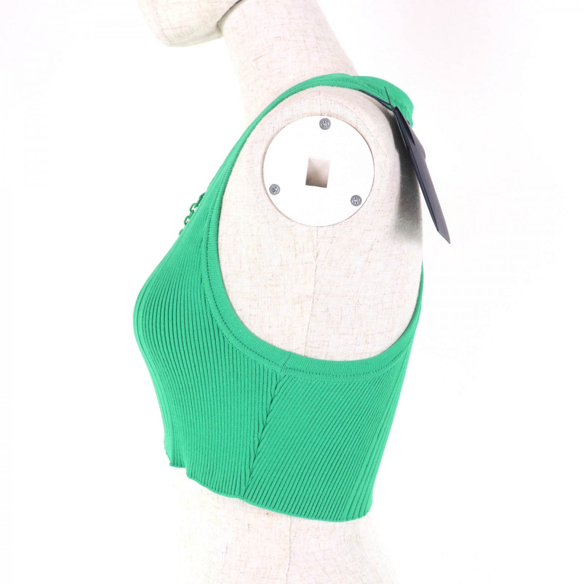LOUIS VUITTON Tank top 1AB8CS Main: 54% rayon, 26% polyester, 19% nylon, 1% polyurethane green Women XS
