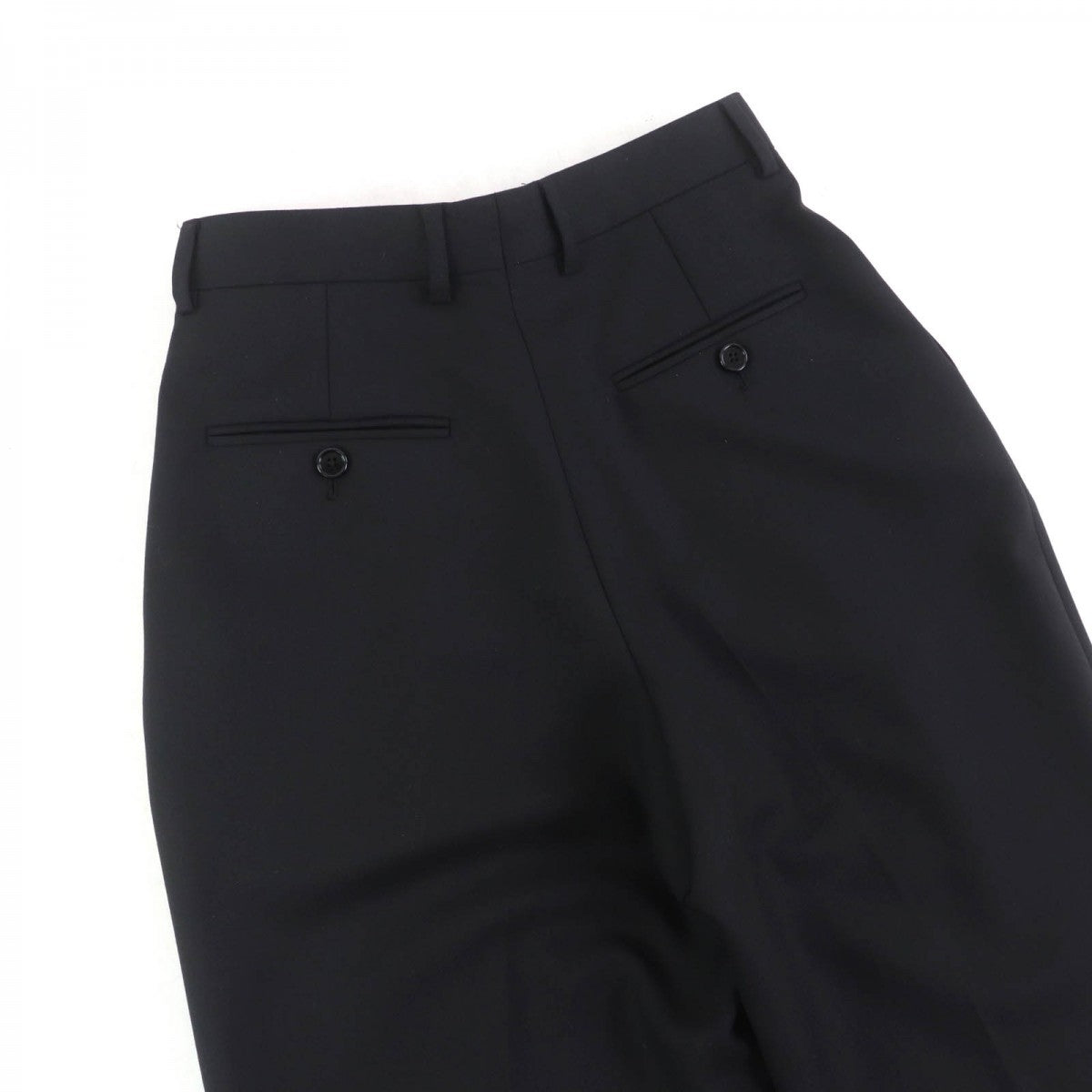 CELINE slacks 2P519673D Outer: 100% wool, Lining: 100% cotton, Part: leather black Women 34