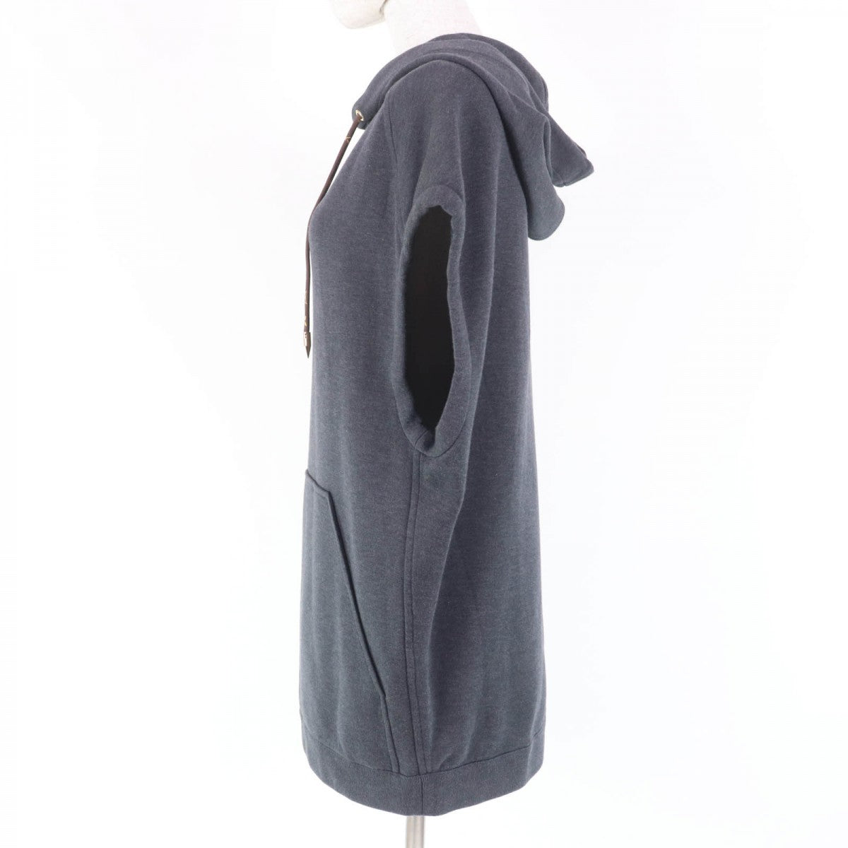LOUIS VUITTON tops Main: 89% cotton, Main: 11% nylon, Lining: 100% cotton, Part: 90% cotton, Part: 9% nylon Dark gray Women S
