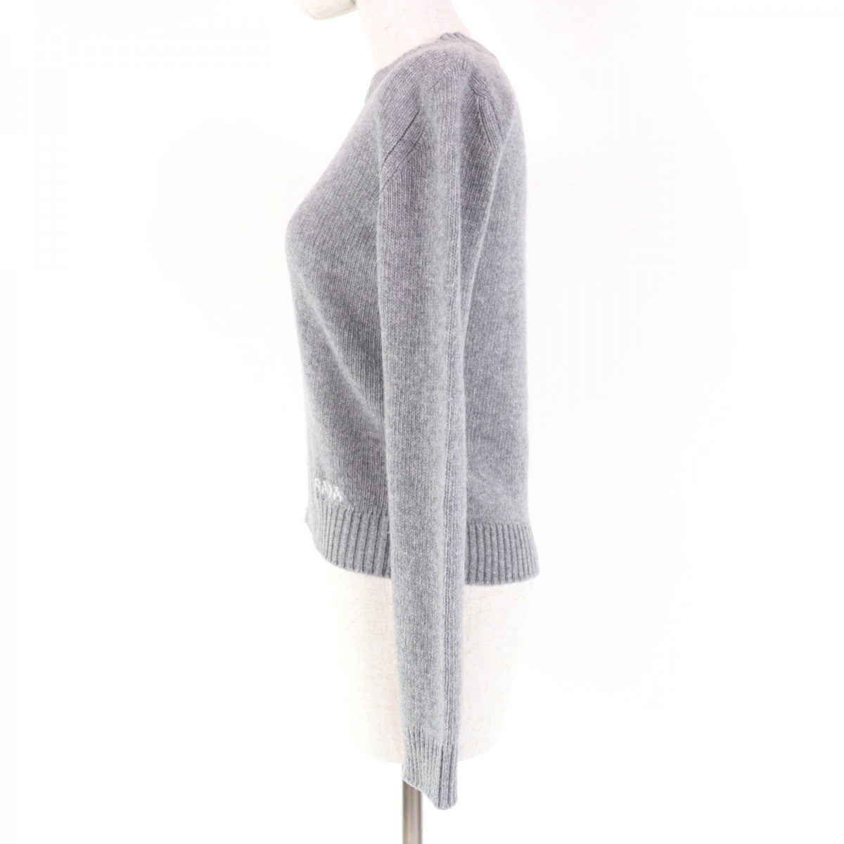 PRADA knit P24M2H Main: 67% virgin wool, Main: 29% cashmere, Main: 4% polyester gray Women 38