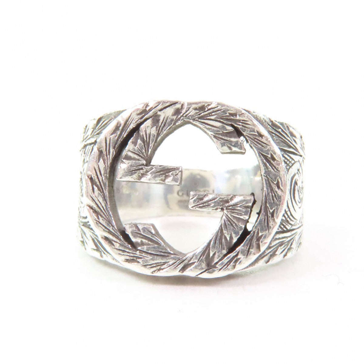 GUCCI Ring 455302 Mainï¿½FAG925 Silver Women 9