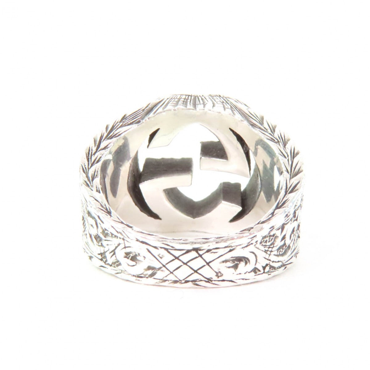 GUCCI Ring 455302 Mainï¿½FAG925 Silver Women 9