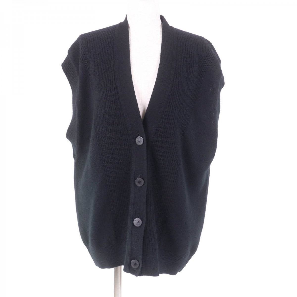 HERMES Vest 3H2706D1 Main: 100% cashmere black Women 34