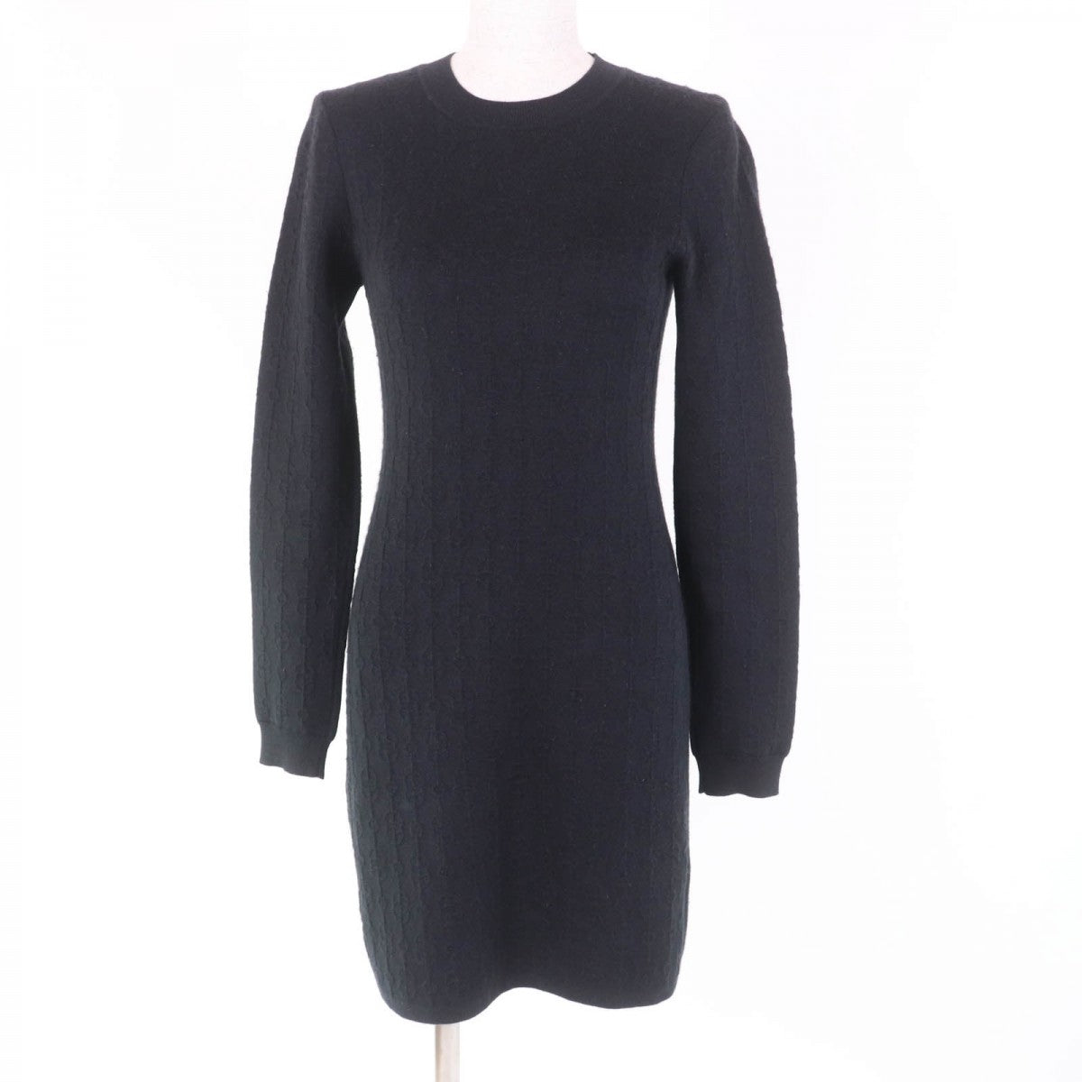 HERMES one piece 2E2505D3 Main: 40% cashmere, Main: 39% silk, Main: 10% polypropylene, Main: 10% nylon, Main: 1% polyurethane, Part: 47% silk, 4% nylon, 1% polyurethane black Women 36