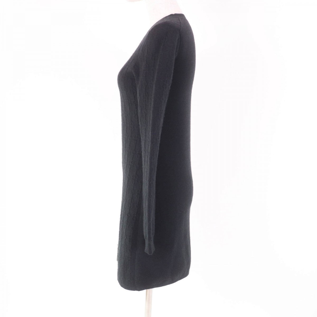 HERMES one piece 2E2505D3 Main: 40% cashmere, Main: 39% silk, Main: 10% polypropylene, Main: 10% nylon, Main: 1% polyurethane, Part: 47% silk, 4% nylon, 1% polyurethane black Women 36