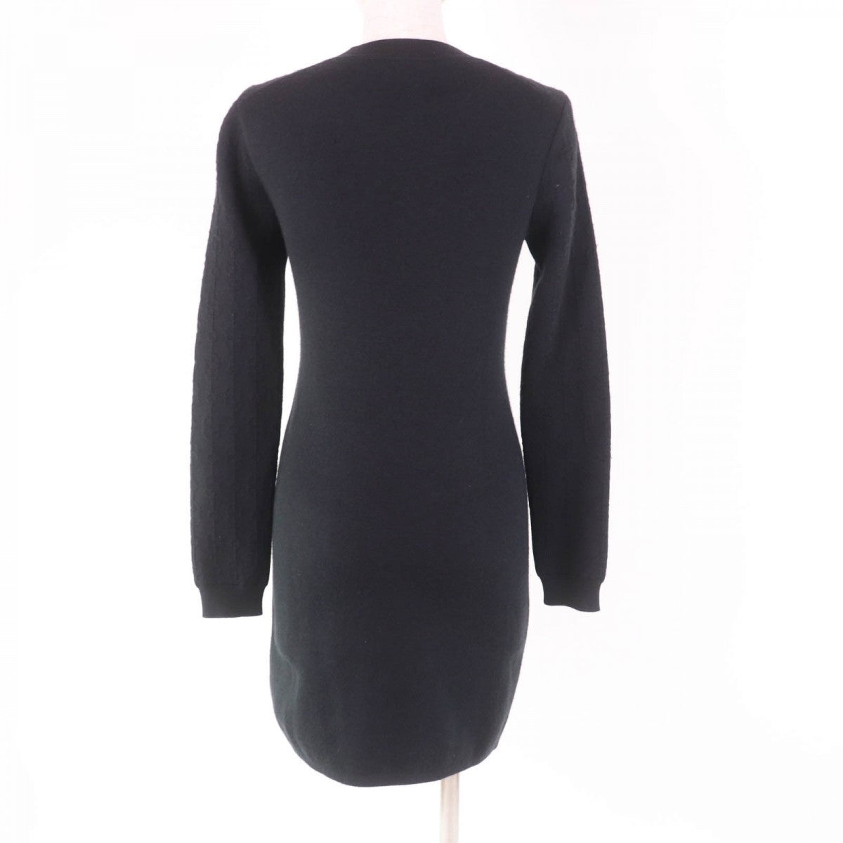 HERMES one piece 2E2505D3 Main: 40% cashmere, Main: 39% silk, Main: 10% polypropylene, Main: 10% nylon, Main: 1% polyurethane, Part: 47% silk, 4% nylon, 1% polyurethane black Women 36