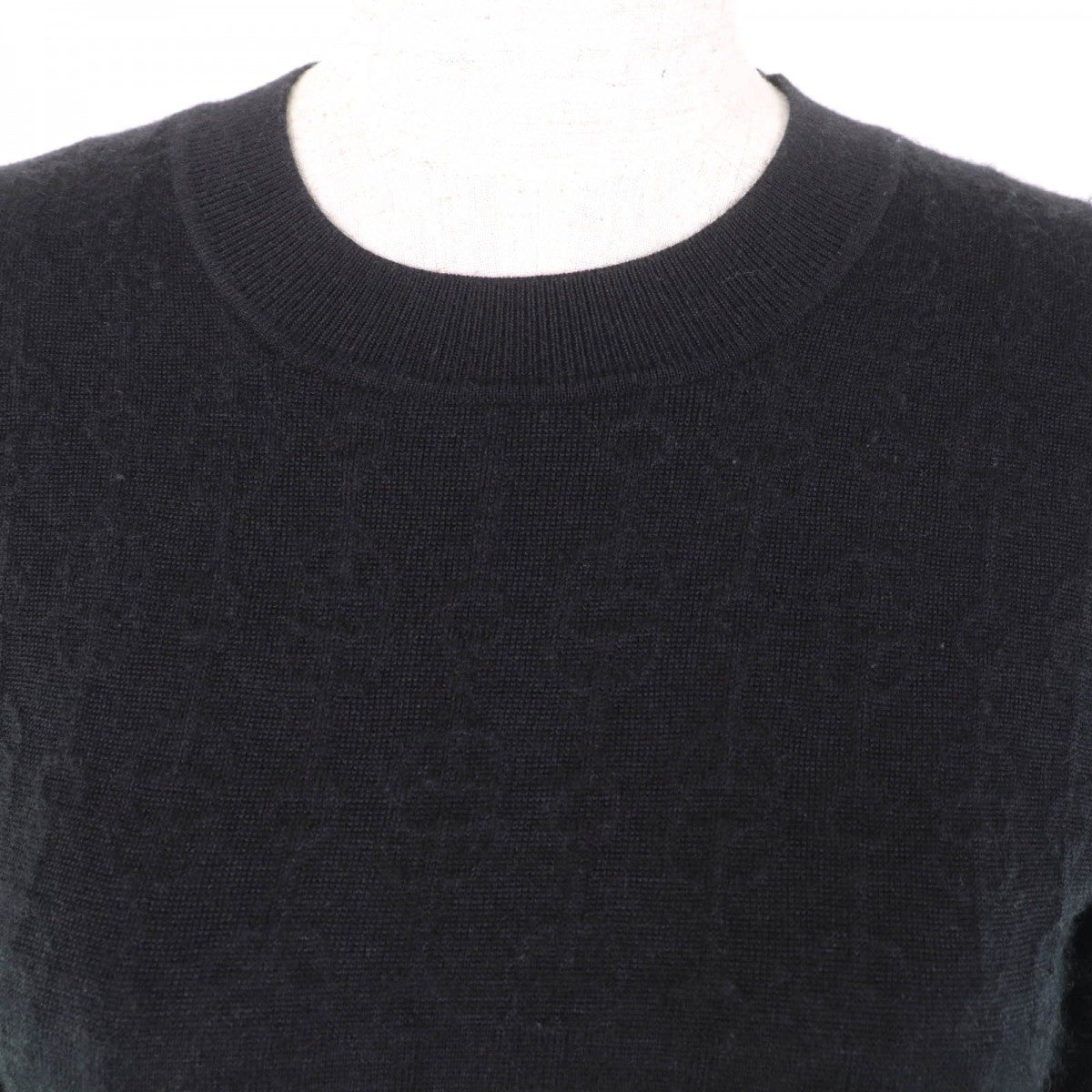 HERMES one piece 2E2505D3 Main: 40% cashmere, Main: 39% silk, Main: 10% polypropylene, Main: 10% nylon, Main: 1% polyurethane, Part: 47% silk, 4% nylon, 1% polyurethane black Women 36