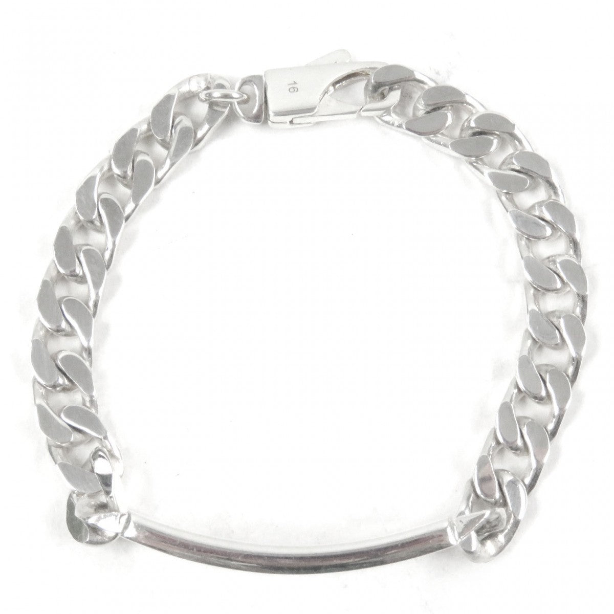 GUCCI bracelet 814851 Mainï¿½FAG925 Silver With signature GG tag mens 16