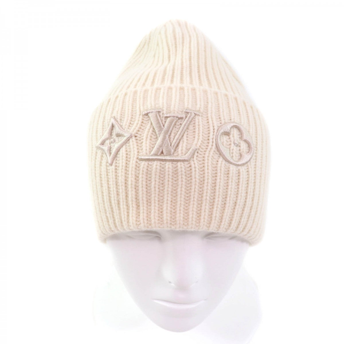 LOUIS VUITTON Knit cap M77873 Main: Wool Bron Beanie LV Headline Women S