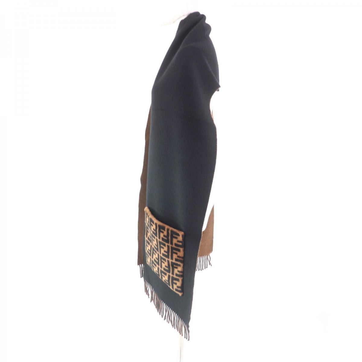 FENDI Stall FXT252 Main: Wool cashmere Black brown Women