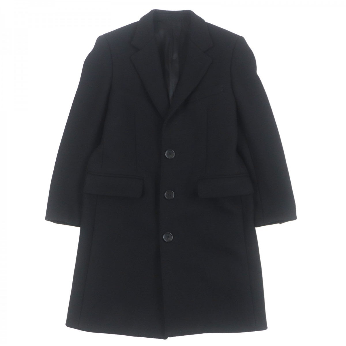 CELINE Chester coat 2M025863C Outer: 90% wool, Outer: 10% nylon, Lining: 100% cupra, Lining: 100% cotton black mens 44