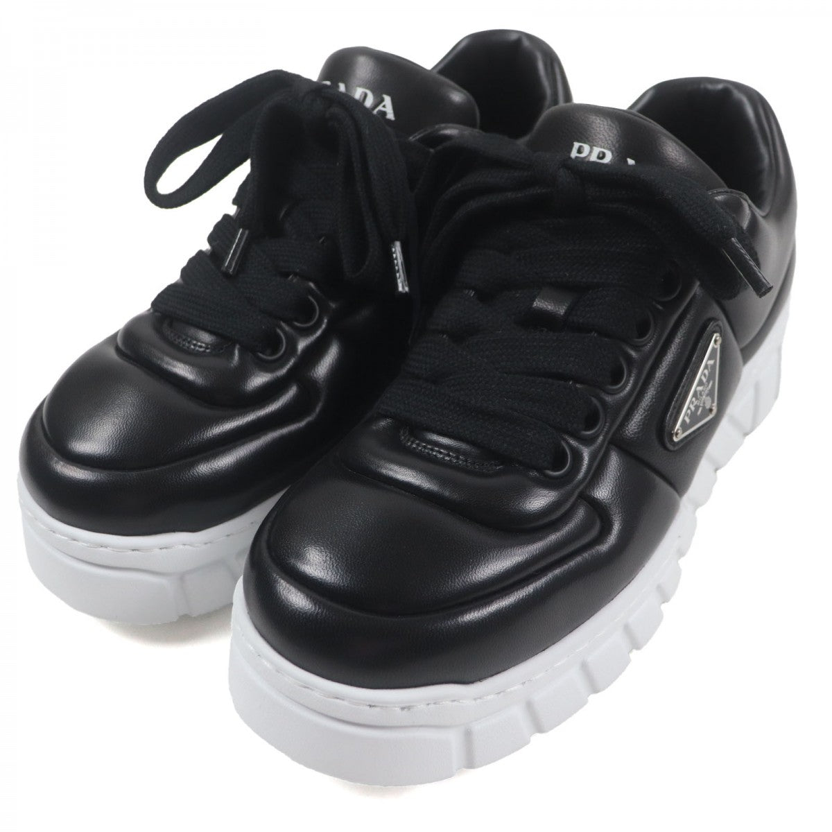 PRADA sneakers 2EE386 Main: Nappa leather black mens 6