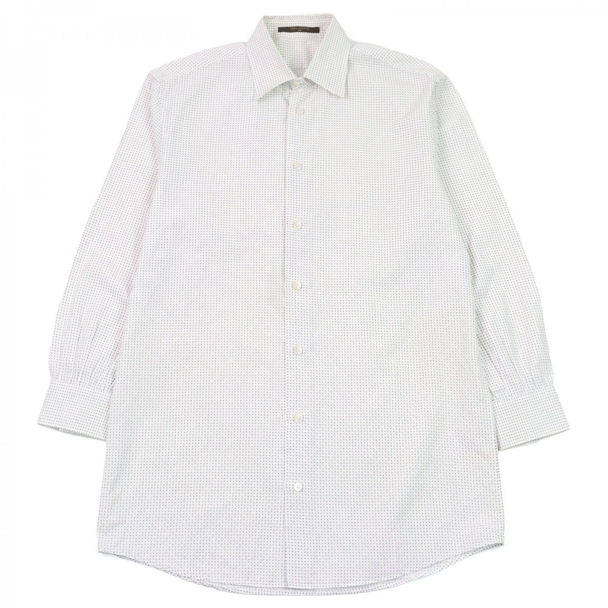 LOUIS VUITTON Long sleeve shirt cotton white Dot Pattern M