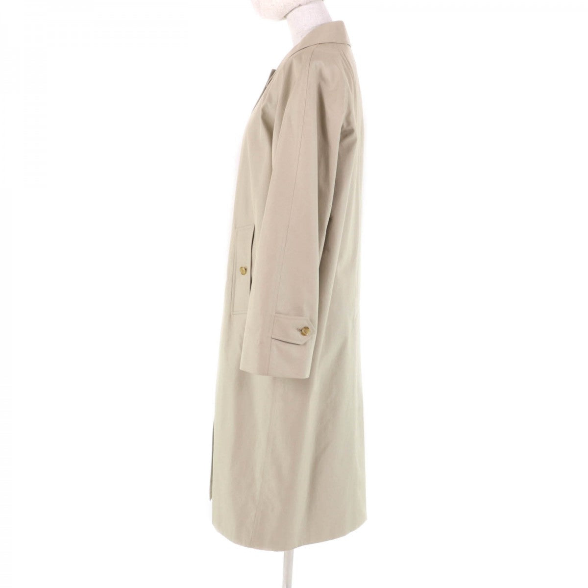 BURBERRY Stainless collar coat Outer: 100% cotton, Lining: cotton, Sleeve lining: rayon, Liner: 100% wool beige Women 8