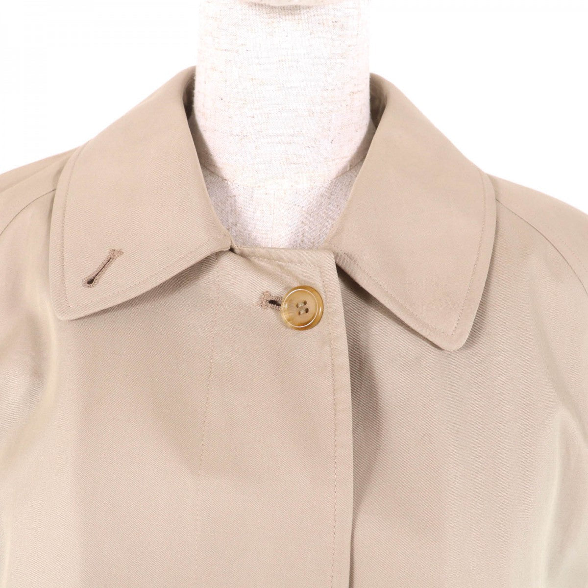 BURBERRY Stainless collar coat Outer: 100% cotton, Lining: cotton, Sleeve lining: rayon, Liner: 100% wool beige Women 8