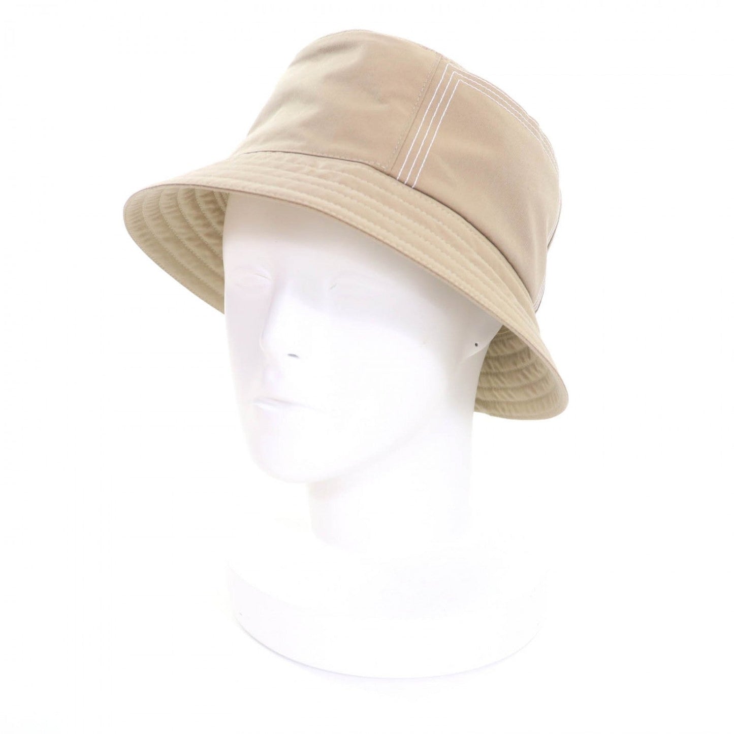 HERMES hat cotton Beige Trench Fred Stitch 59
