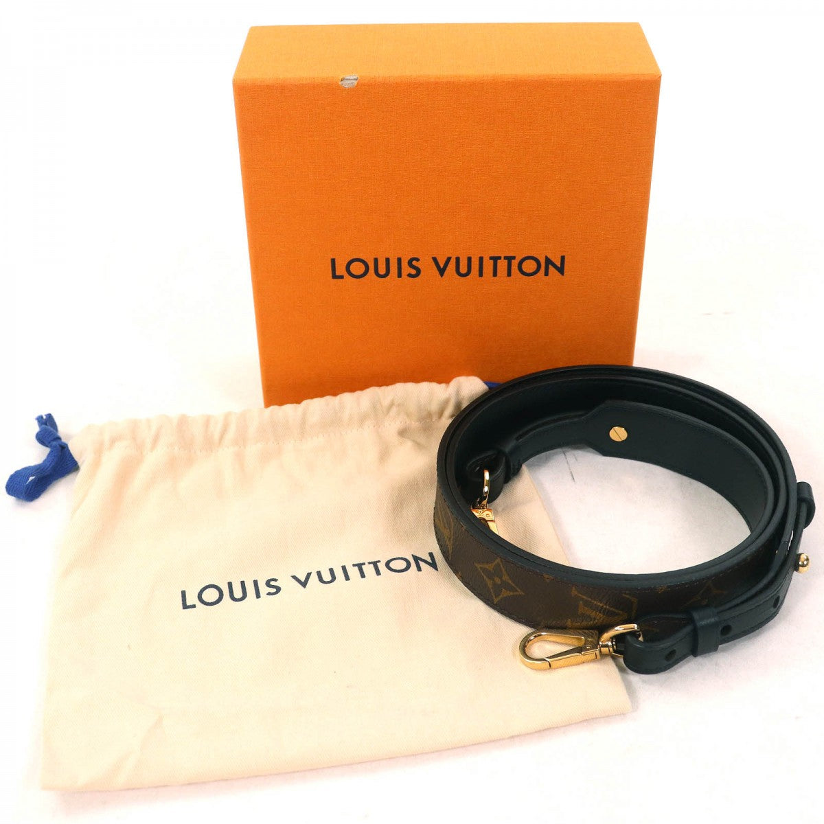 LOUIS VUITTON Shoulder strap J02331 Monogram canvas Brown