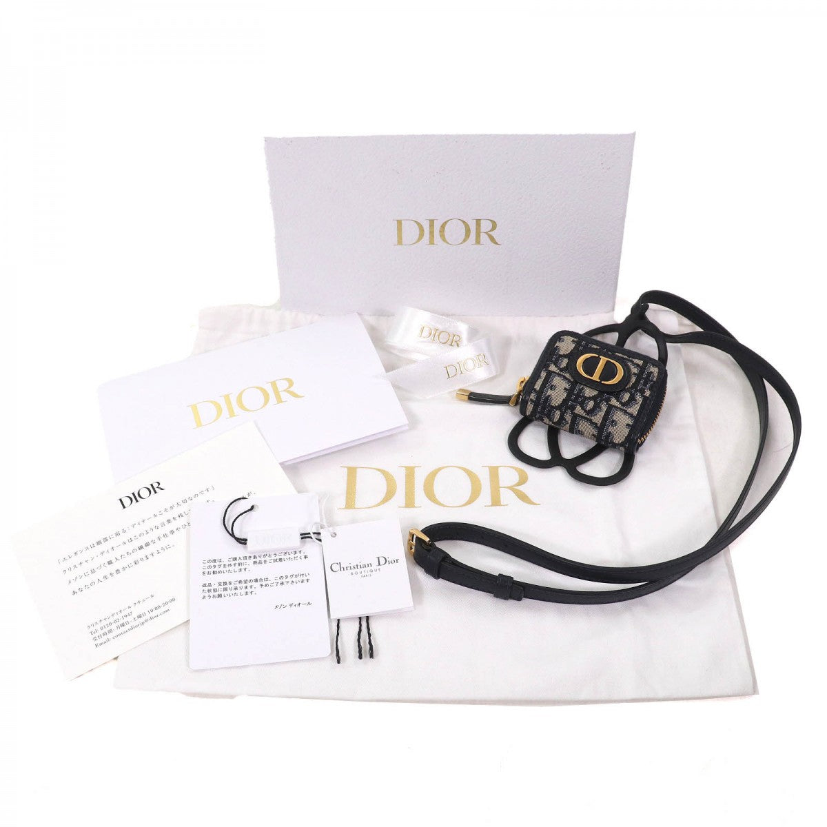 Christian Dior Mobile phones and smartphone accessories S2101UTZQ canvas Black Navy Beige 30 MONTAIGNE 30 Montagne