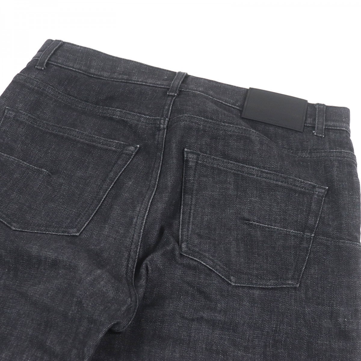 Dior Denim pants 313DS14B315X Main: 88% cotton, Main: 11% polyester, Main: 1% polyurethane, Part: 100% polyester, Leather part: 100% cowhide black mens 31