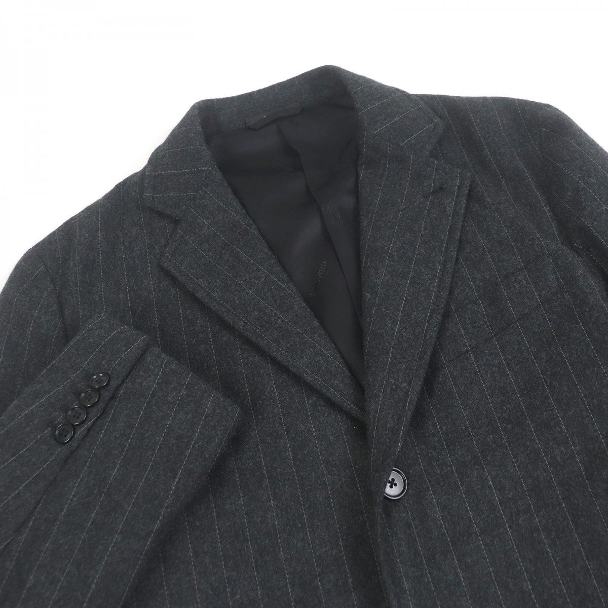 HERMES suit Main: 100% wool, Lining: 100% cupra, Filling: 55% polyethylene, Filling: 40% polyester, Filling: 5% nylon gray mens 48