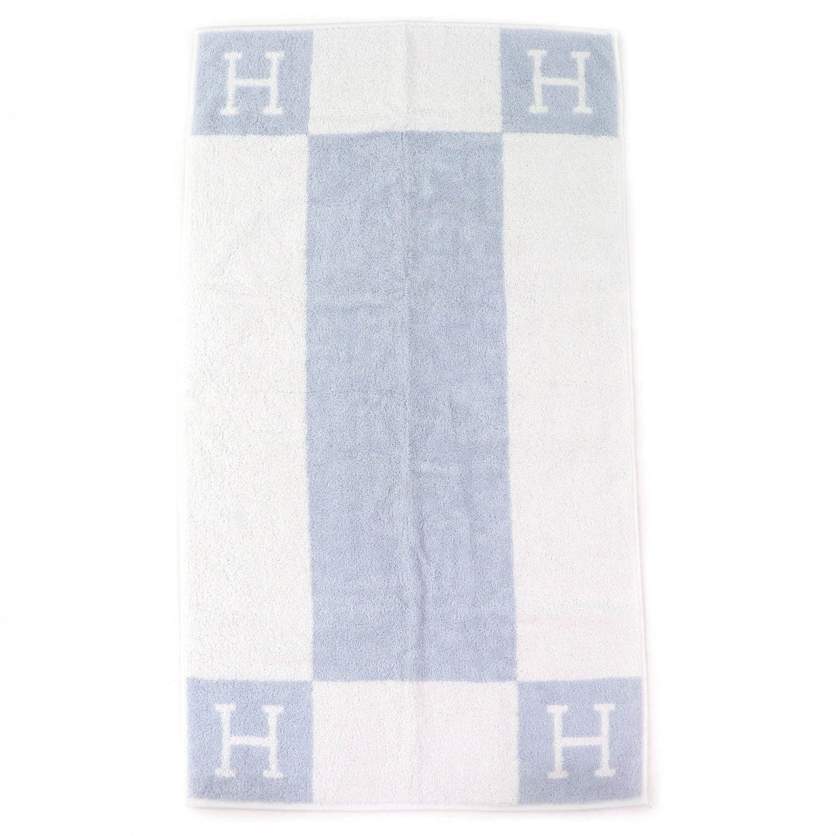 HERMES towel 102193M Main: 100% cotton, - BLEU GLACIER Light blue type Avalon Women