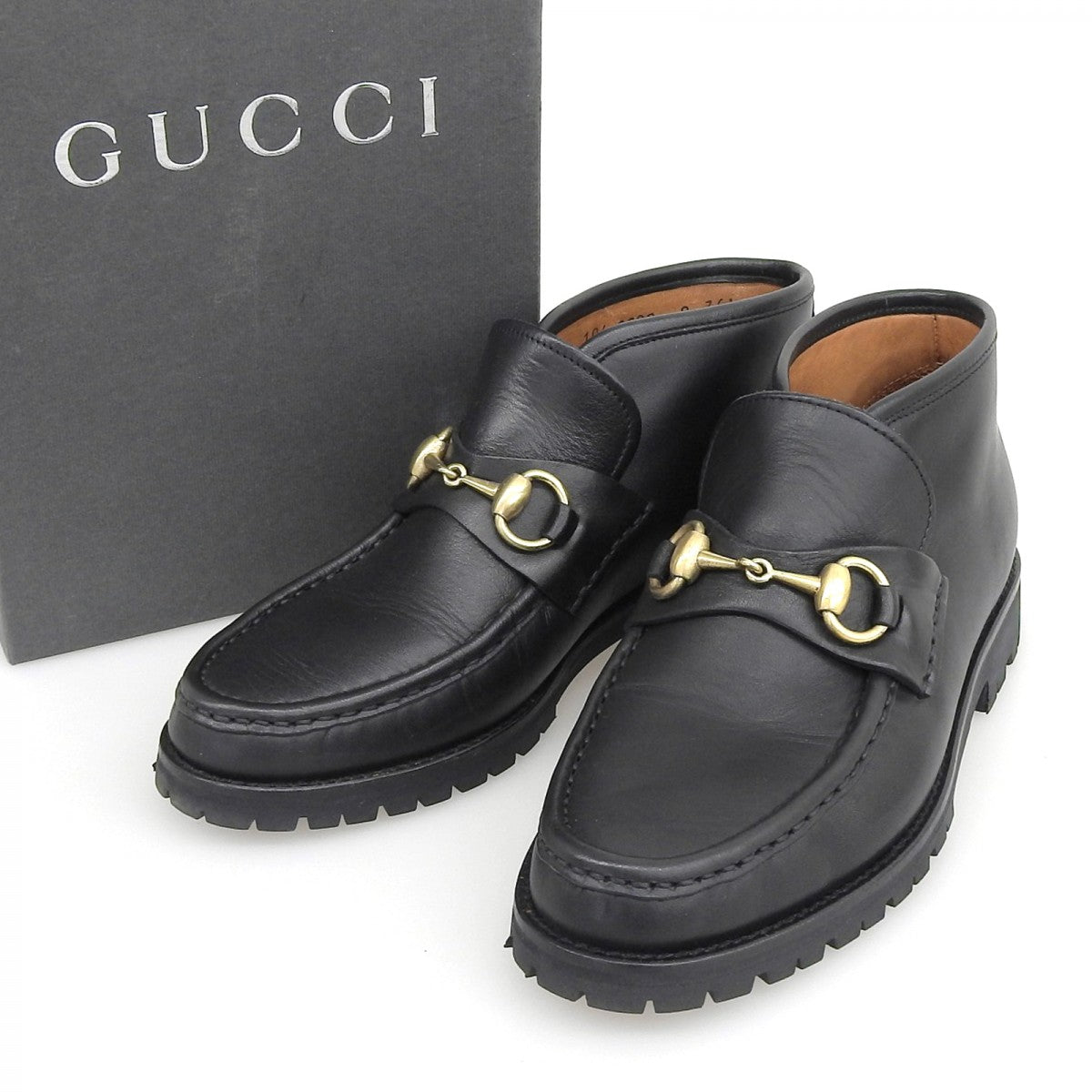 GUCCI Ankle boots 104 0088 leather black 36.5