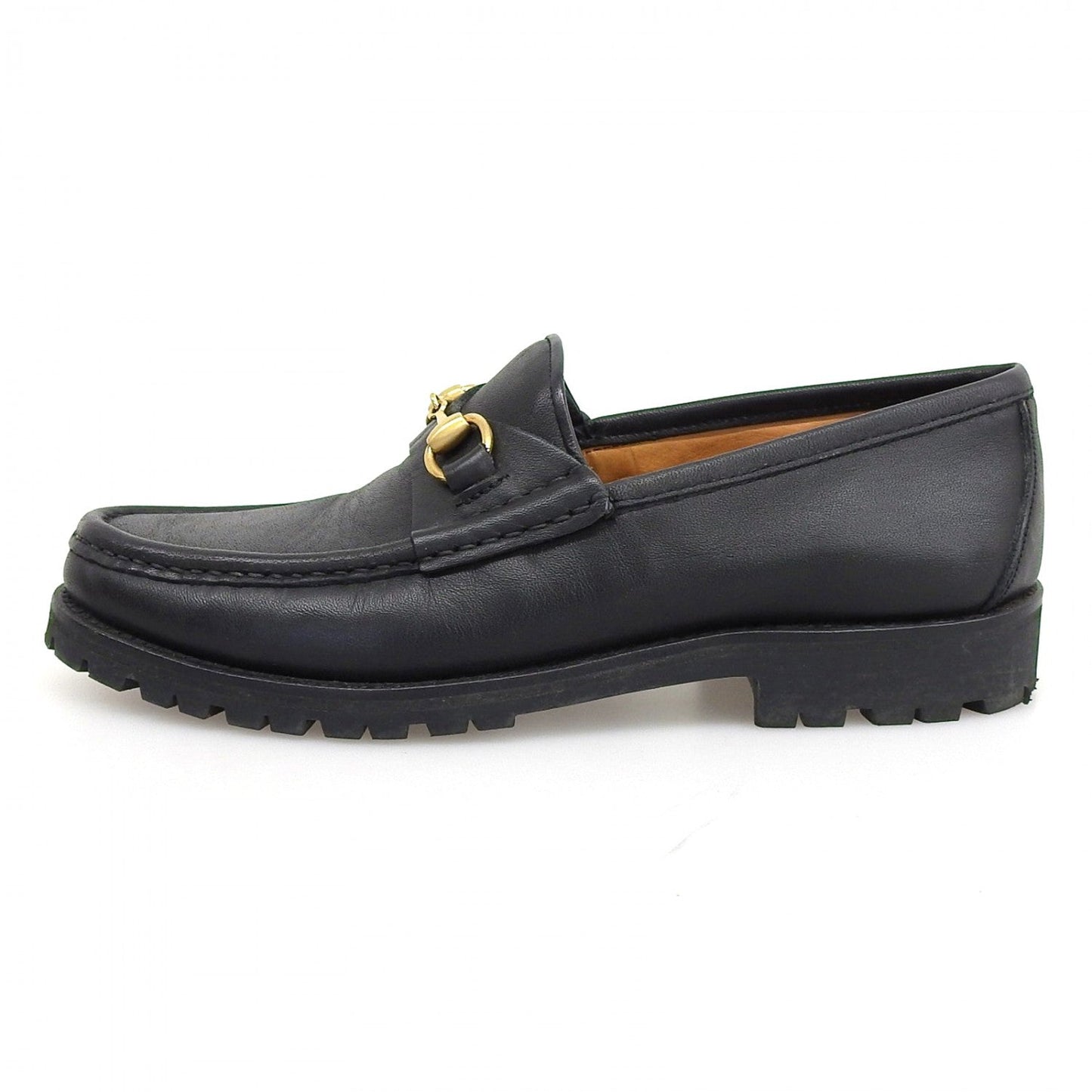 GUCCI loafers 101 6105 leather black 36.5