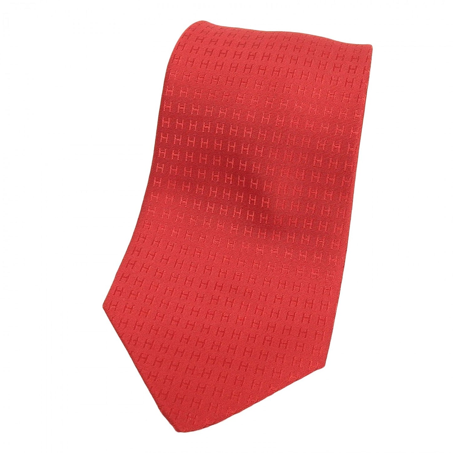 HERMES tie 038189T silk Red