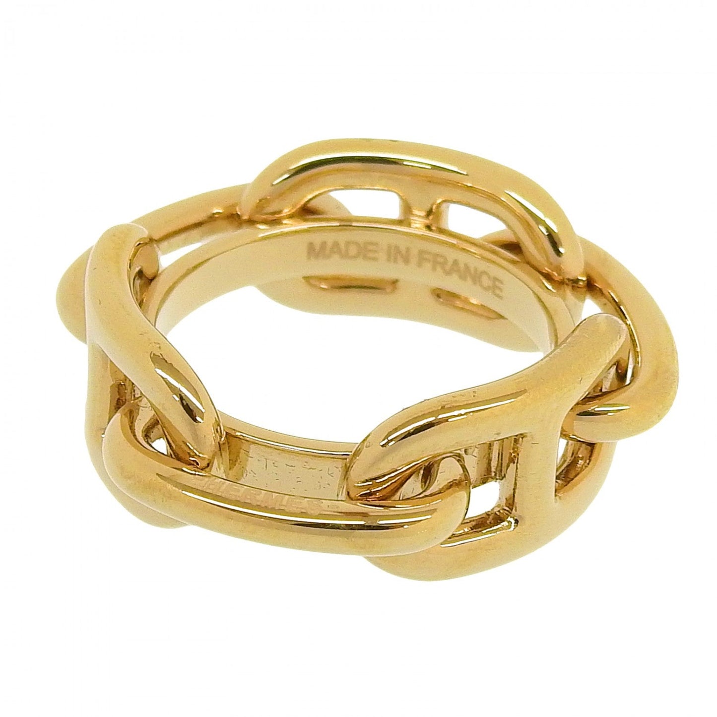 HERMES Scarf ring Gold Plated gold Legato