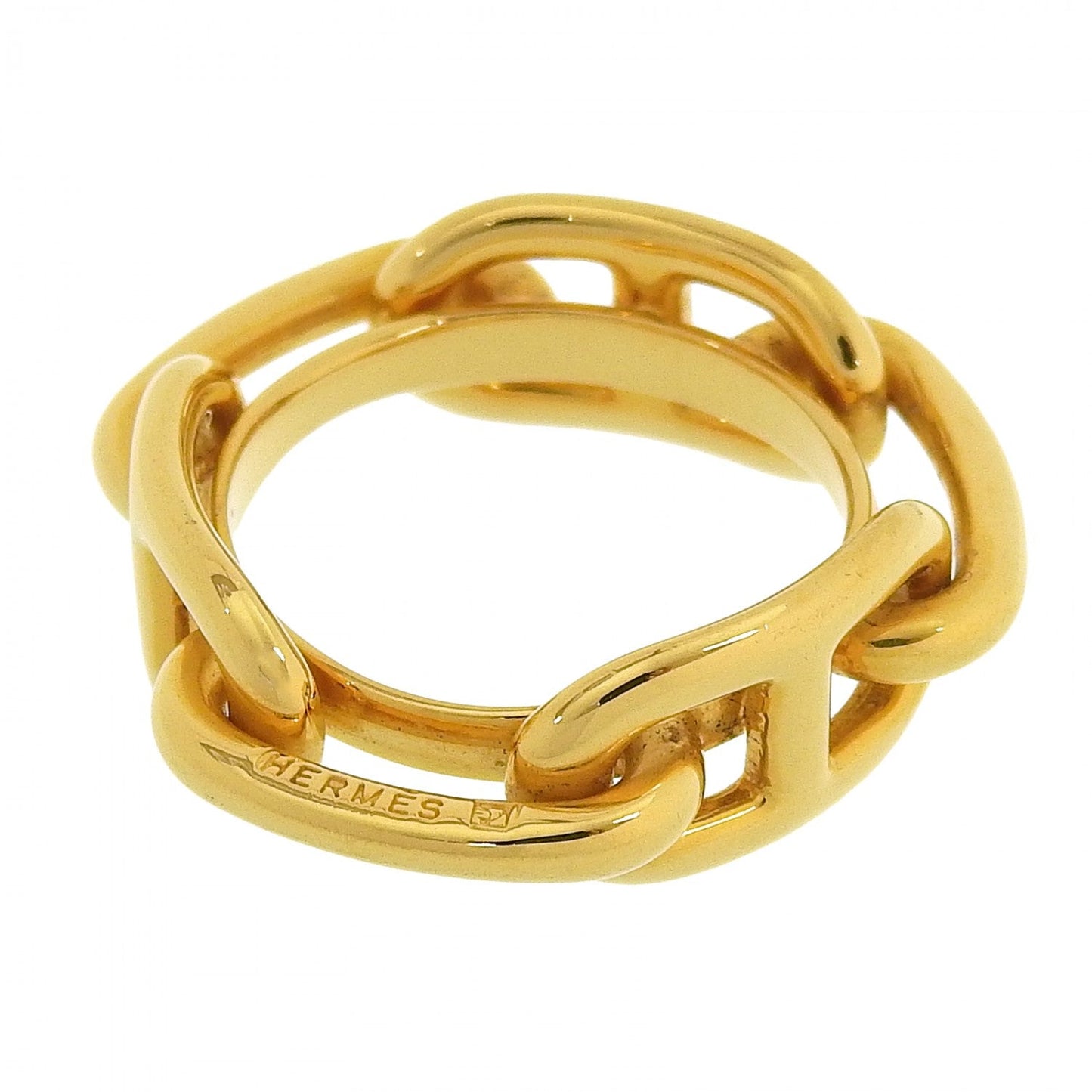 HERMES Scarf ring Gold Plated gold Lugate