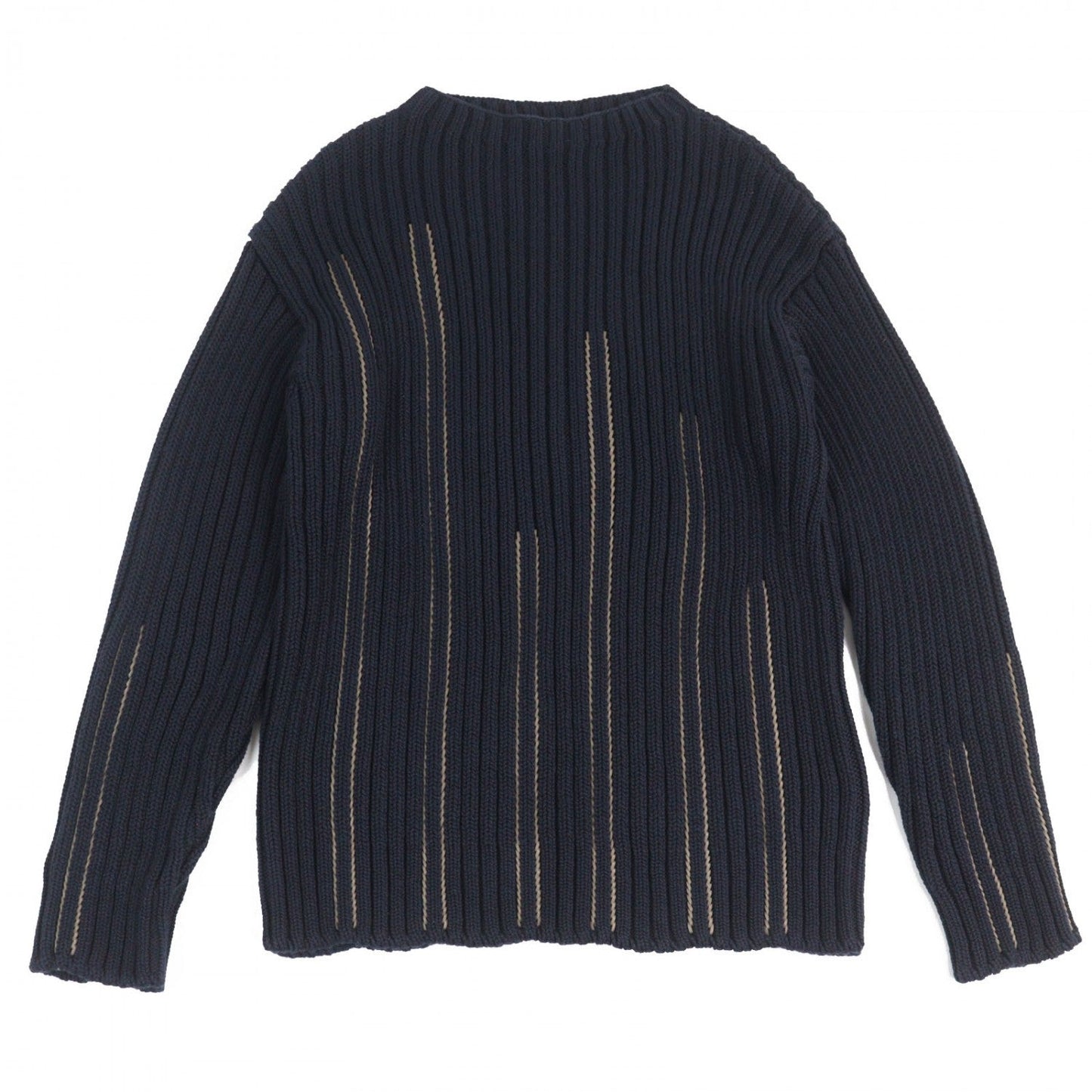 HERMES knit cotton Navy M