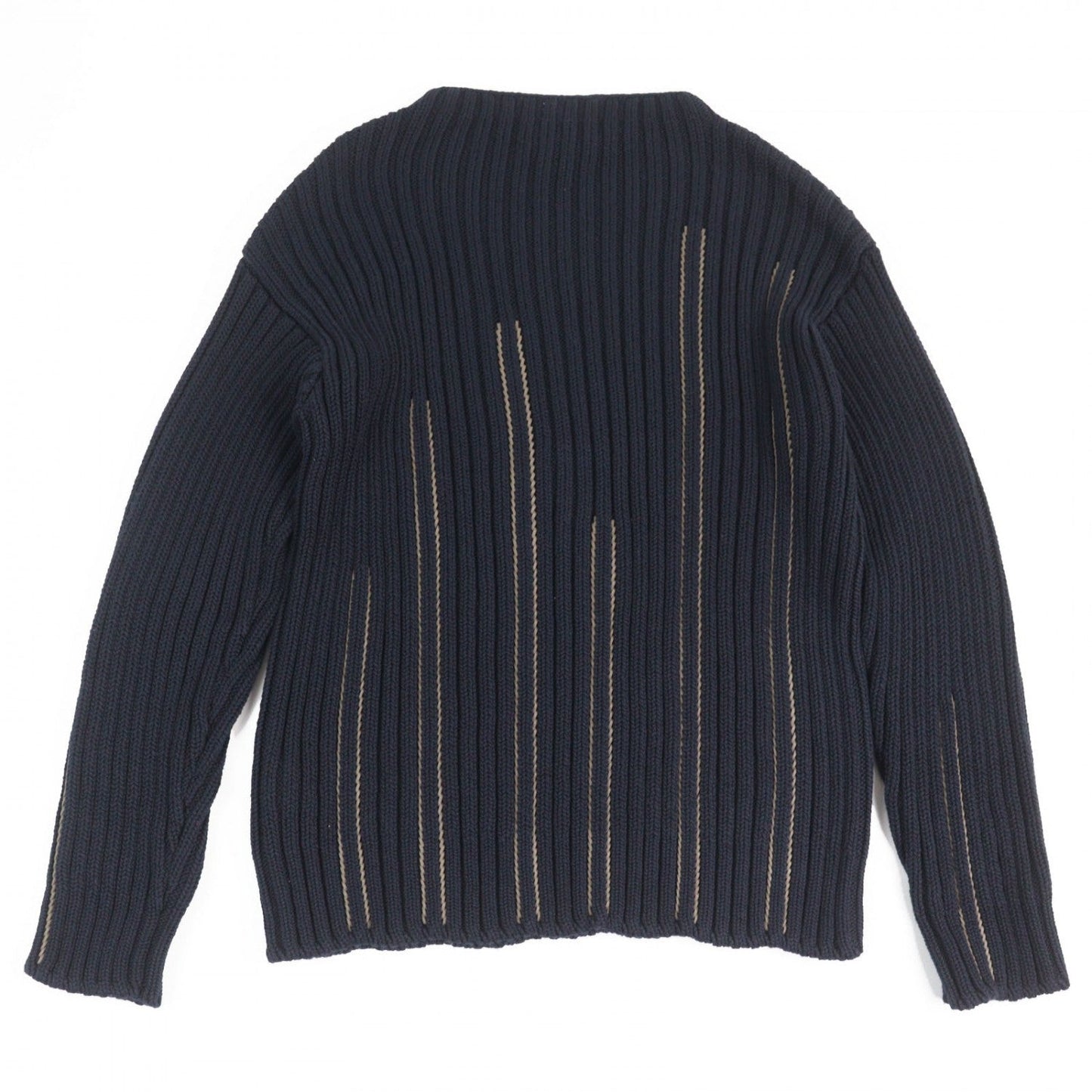 HERMES knit cotton Navy M