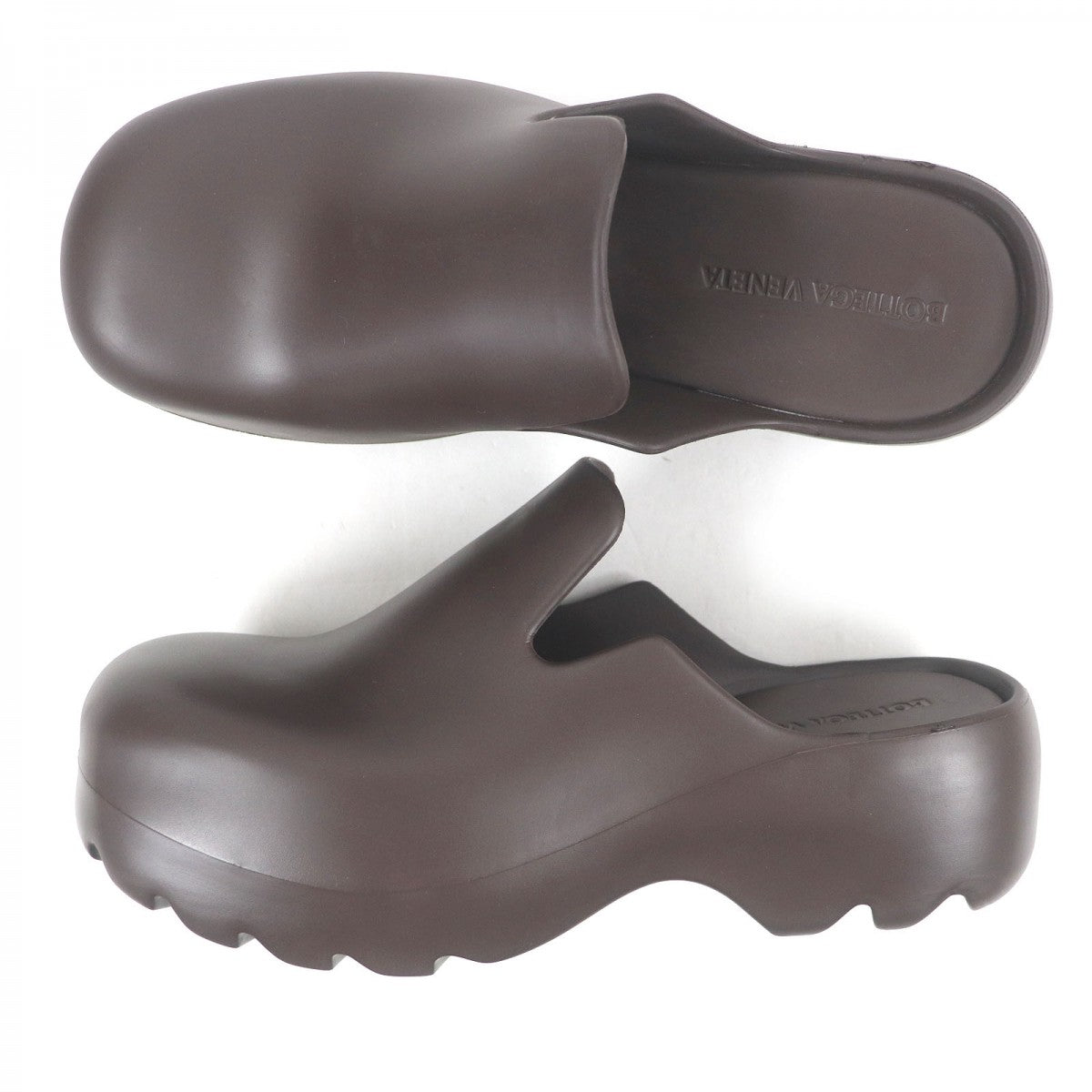 BOTTEGAVENETA Sandals 690102 rubber Brown FLASH PUMP 43